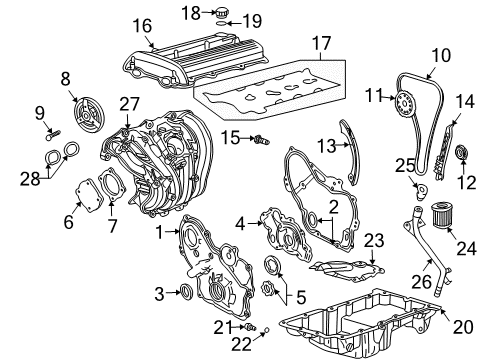 2002 Oldsmobile Alero Filters Diagram 1 - Thumbnail