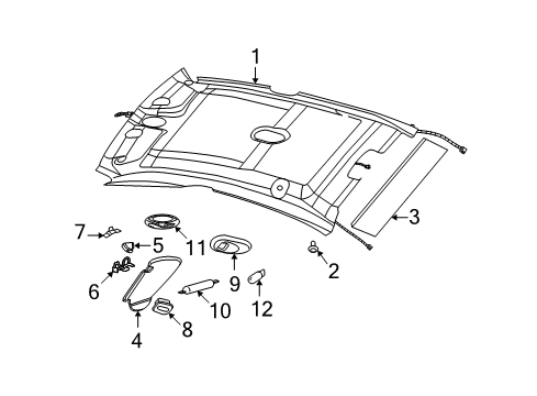 2006 Saturn Ion Sunroof Diagram 1 - Thumbnail