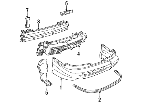 1992 Chevy Lumina Rear Bumper Diagram 2 - Thumbnail