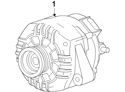 2007 Saturn Aura Alternator Diagram 1 - Thumbnail