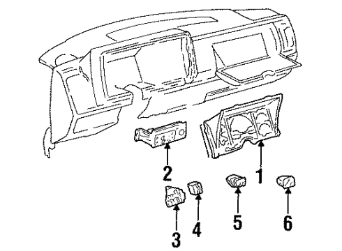 1994 GMC Yukon Window Defroster Diagram