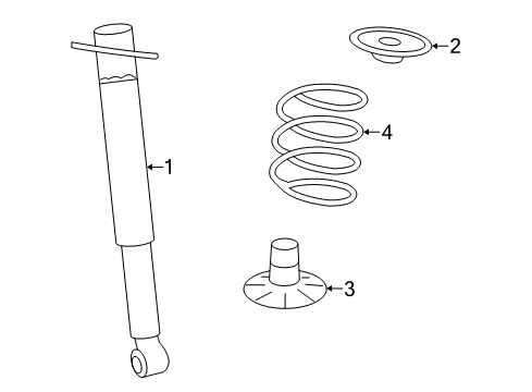 2008 Saturn Aura Shocks & Components - Rear Diagram 1 - Thumbnail