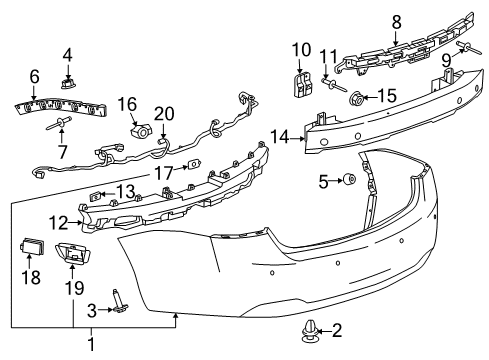 2015 Chevy Impala Parking Aid Diagram 1 - Thumbnail