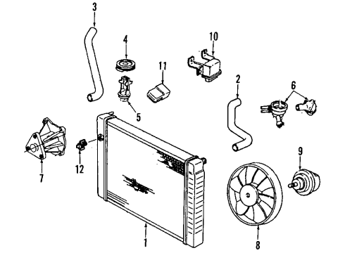 1987 Buick Skyhawk HARNESS, Engine Vacuum Pump Diagram for 10220568