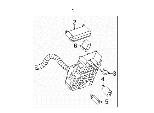 2012 Buick LaCrosse Block,Instrument Panel Wiring Harness Junction Diagram for 20781773