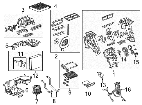 2020 Buick Envision Blower Motor & Fan, Air Condition Diagram 1 - Thumbnail