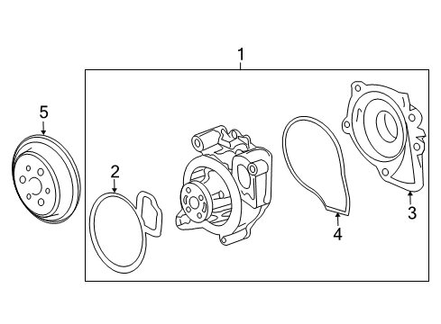 2012 Chevy Malibu Cooling System, Radiator, Water Pump, Cooling Fan Diagram 1 - Thumbnail