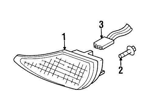 2002 Pontiac Firebird Park & Signal Lamps Diagram