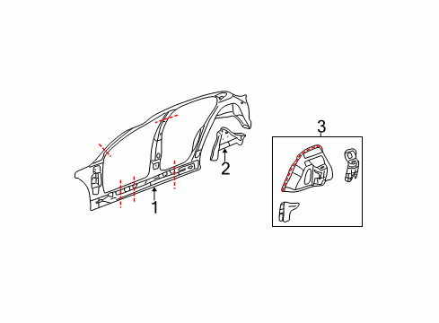 2003 Buick LeSabre Uniside Diagram 1 - Thumbnail