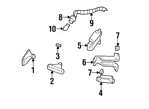 1994 GMC K3500 Rear Lamps - Side Marker Lamps Diagram