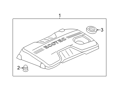 2013 Buick LaCrosse Engine Appearance Cover Diagram 1 - Thumbnail