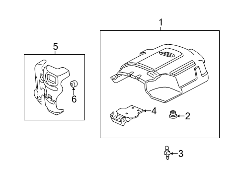 2012 Chevy Silverado 3500 HD Engine Appearance Cover Diagram 2 - Thumbnail