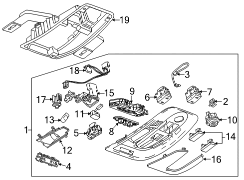 2016 GMC Terrain Sunroof Diagram 1 - Thumbnail