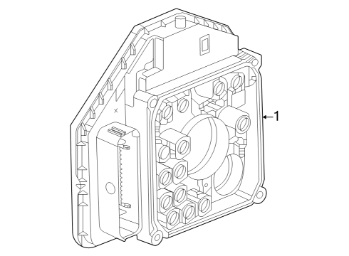 2023 Cadillac LYRIQ ABS Components Diagram