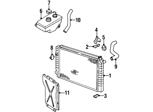 1988 Chevy Corsica Trans, Windshield Wiper Diagram for 22063277