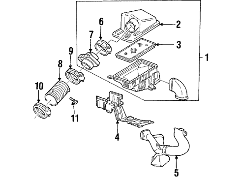 1997 Oldsmobile Cutlass Air Inlet Diagram