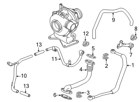 2012 Chevy Silverado 3500 HD Turbocharger Diagram 2 - Thumbnail