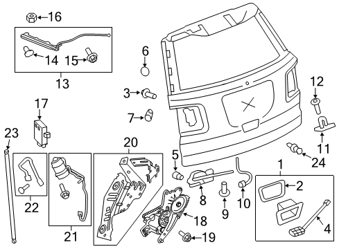 2008 GMC Acadia Retainer,Driver Seat & Passenger Seat Heater Control Module Diagram for 89041797