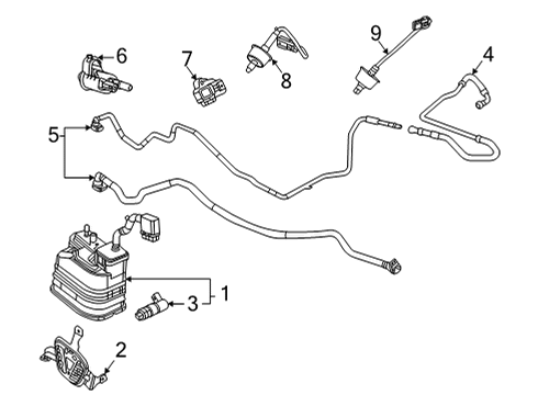 2024 Chevy Corvette Emission Components Diagram