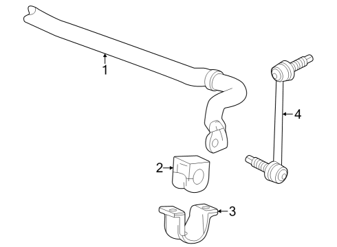 2023 GMC Canyon BOLT,FRT STAB SHF Diagram for 11603259