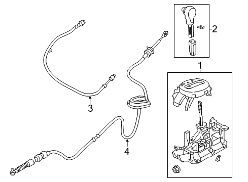 2017 Chevy City Express Gear Shift Control - AT Diagram