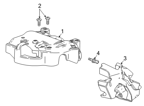 2024 Chevy Blazer Engine Appearance Cover Diagram