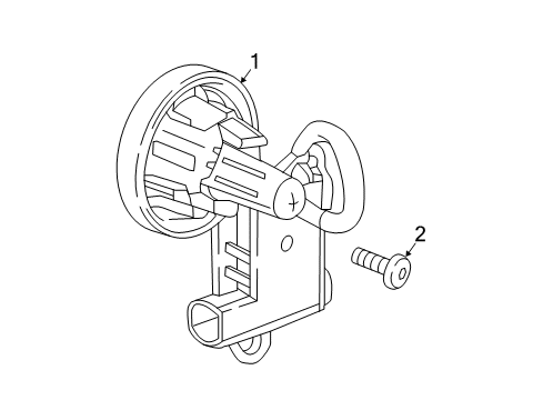 2022 GMC Acadia Anti-Theft Components Diagram