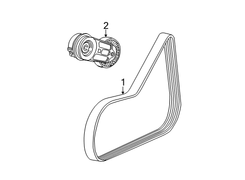 2007 Chevy Cobalt Belts & Pulleys, Cooling Diagram 3 - Thumbnail