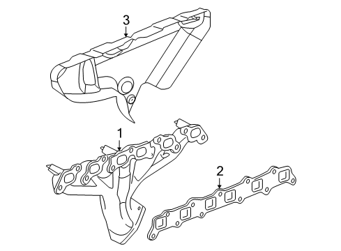 2003 GMC Envoy XL Exhaust Manifold Diagram 1 - Thumbnail