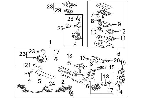 2013 Cadillac CTS Gear Shift Control - AT Diagram 1 - Thumbnail