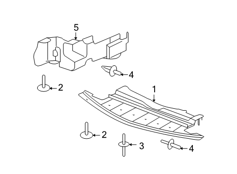 2008 Saturn Aura Splash Shields Diagram 2 - Thumbnail