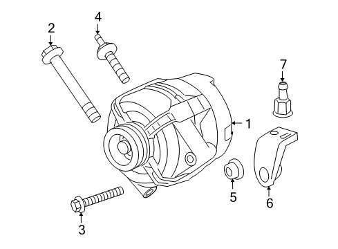 2007 Pontiac G6 Alternator Diagram 3 - Thumbnail