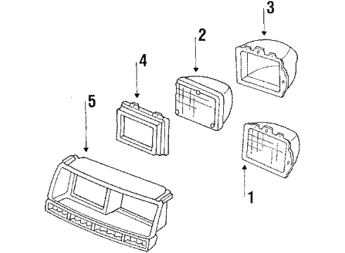 1986 Buick LeSabre Headlamps Diagram