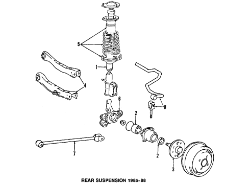 1988 Chevy Nova ARM Diagram for 94843987