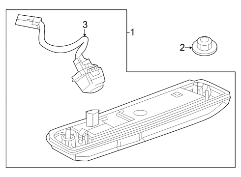 2024 Buick Encore GX License Lamps Diagram