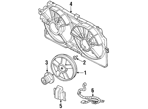 1999 Oldsmobile Intrigue Cooling System, Radiator, Water Pump, Cooling Fan Diagram 3 - Thumbnail