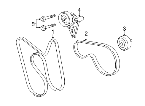 2019 GMC Sierra 3500 HD Belts & Pulleys Diagram