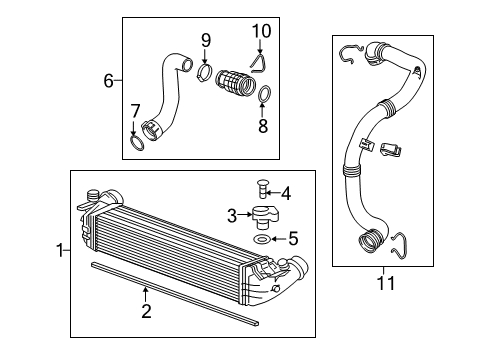 2018 Chevy Cruze Seal, Chrg Air Clr Diagram for 39116548