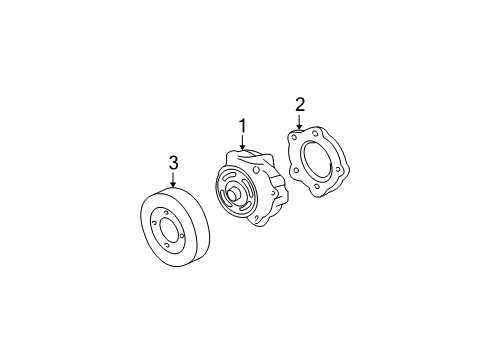 2000 Oldsmobile Alero Cooling System, Radiator, Water Pump, Cooling Fan Diagram 2 - Thumbnail