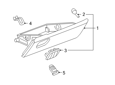 2008 Pontiac Torrent Glove Box Diagram