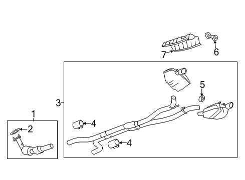 2011 Chevy Camaro Exhaust Components Diagram 3 - Thumbnail