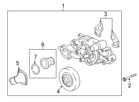 2009 Chevy Corvette Cooling System, Radiator, Water Pump, Cooling Fan Diagram 2 - Thumbnail