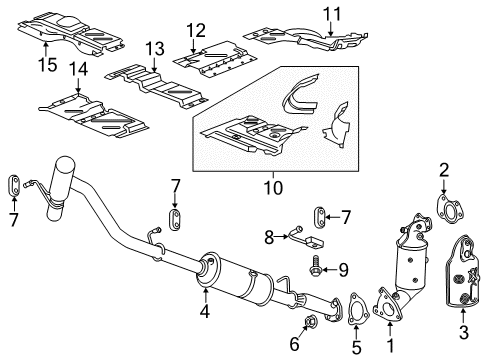 2022 GMC Savana 3500 Muffler Assembly, Exh (W/ Exh Pipe) Diagram for 84808046