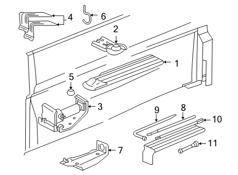 2006 Chevy Silverado 1500 Interior Trim - Cab Diagram 11 - Thumbnail