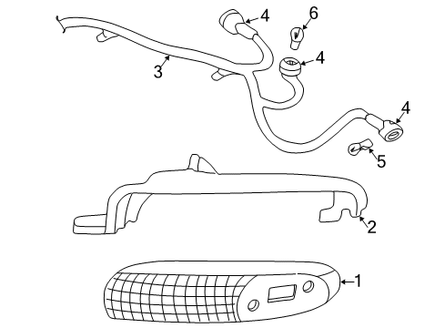 2003 Chevy Corvette Harness Assembly, Fwd Lamp Wiring Harness Extension Diagram for 15329462