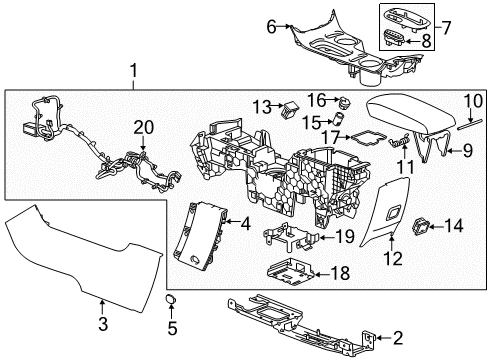 2014 Chevy Malibu Center Console Diagram