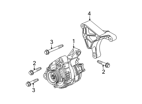 2007 Cadillac CTS Alternator Diagram 2 - Thumbnail