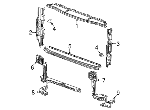 2022 GMC Yukon XL Splash Shields Diagram