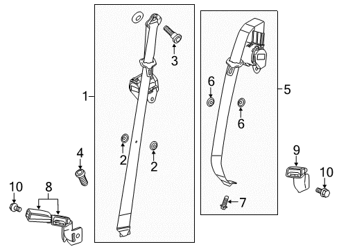 2012 Chevy Equinox Seat Belt Diagram