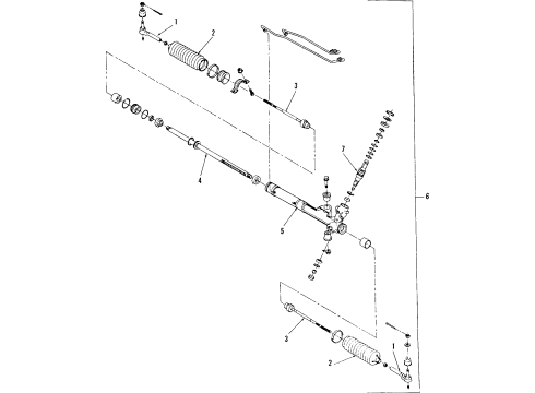 1995 Chevy Corvette P/S Pump & Hoses, Steering Gear & Linkage Diagram 1 - Thumbnail